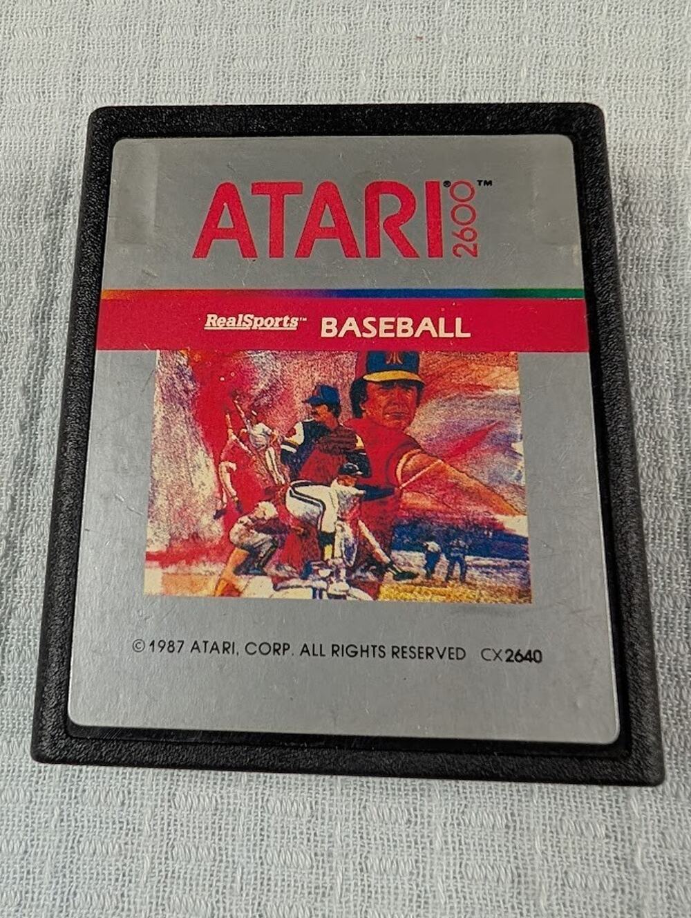 Real Sports Baseball (Atari 2600, 1988) - Cleaned and Tested